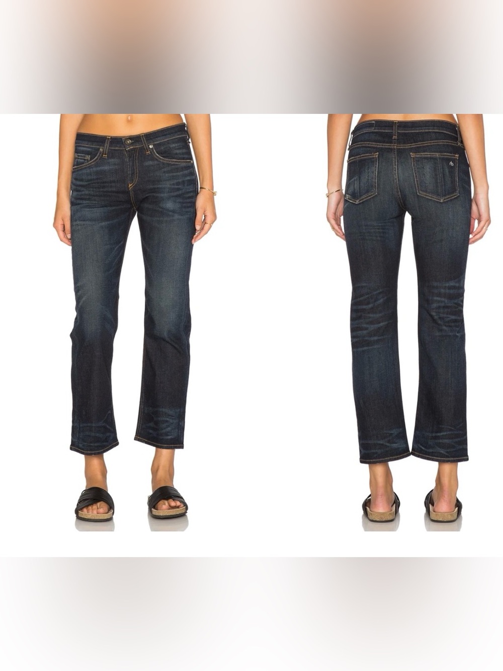 Rag & Bone Crop Straight Leg in NORD Size 28